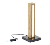 Northpoint Lampadaire LED en bois - Colonne lumineuse de 36 cm de haut - Avec câble d'alimentation et interrupteur