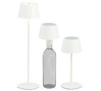 Northpoint Lampe de table LED 3 en 1 - Hauteur max. 45 cm - Avec batterie de 3000 mAh - 200 lm - Lumière blanche chaude (3000 K) - Intensité variable en continu - Pour l'intérieur et l'extérieur