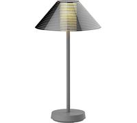 Northpoint Lampe de table LED design sans fil à intensité variable pour l'intérieur et l'extérieur avec batterie 2200 mAh 38,5 cm de haut Forme conique
