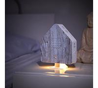 Northpoint Nature Sound Box Chant d'oiseau Sons Box Motion Capteur Sons Oiseau Lumière Rechargeable avec Fixation murale Weathered Birch Cottage