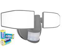 Northpoint Projecteur LED avec détecteur de mouvement - Réglable - Orientable - 400 lm - Protection contre les projections d'eau 5000 K - Blanc froid (gris)