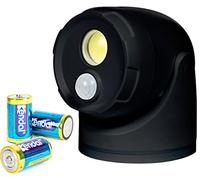 Northpoint Projecteur LED Spot mural extérieur avec détecteur de mouvement et piquet - 5000 K - Blanc neutre - 450 lm - Avec minuterie - Piles D incluses