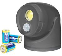 Northpoint Spot LED à piles avec détecteur de mouvement et piquet - 5000 K - Blanc neutre - 450 lm - Minuteur intégré - Piles D incluses - Anthracite