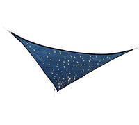 Northpoint Voile d'ombrage LED 3,25 x 3,25 x 3 m Triangle 110 LED effet scintillant fixation panneau solaire bloc d'alimentation séparé batterie intégrée 600
