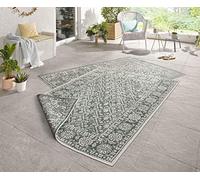 NORTHRUGS Curacao Tapis pour l'intérieur et l'extérieur, 120 x 170 cm, réversible, résistant aux intempéries, Motif Graphique Moderne, pour Balcon, terrasse, Jardin, Jardin d'hiver, Cuisine, Salon,