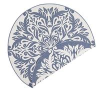 NORTHRUGS Tapis Bleu crème Ø 140 cm