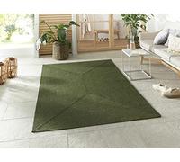 NORTHRUGS Tapis d'extérieur Trenzado - Design Moderne - Pliant - Aspect Fait Main - pour Balcon, terrasse, Jardin, Salon, Salon, Salon, Durable, Durable, Facile d'entretien - Vert - 160 x 230 cm