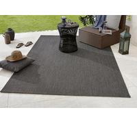 NORTHRUGS Tapis d'intérieur et d'extérieur Match - 80 x 150 cm - Résistant aux intempéries - Moderne - Couleur Unie - pour Balcon, terrasse, Jardin, Jardin d'hiver, Salon - Imperméable - Anthracite
