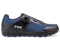 Northwave Corsair 2 - Chaussures vélo VTT Trail Semelle Damp Evo Marche adhérence Respirantes SLW3 Velcro Confort Homme, Bleu EU 36