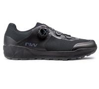 Northwave Corsair 2 - Chaussures vélo VTT Trail Semelle Damp Evo Marche adhérence Respirantes SLW3 Velcro Confort Homme, Noir EU 48