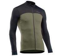 Northwave - Force 2 Jersey L/S Full Zip - Maillot de cyclisme - M - black / forest green