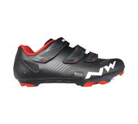 Northwave Marteau 3S MTB SPD Chaussures Taille 42 Noir Rouge Scratch Biomap NW -