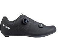 Northwave Storm Carbon - Chaussures vélo Route Homme Semelle Morph Carbon rigidité 13 Respirantes Fermeture SLW3 Velcro précis Adjustment, Noir EU 50