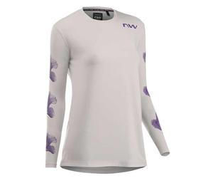 Northwave Xtrail 2025 Maillot de cyclisme long pour femme Gris clair
