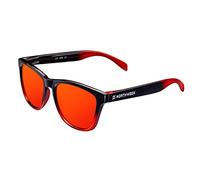 NORTHWEEK Gradiant Lunettes de soleil, Shine Black/Red Polarized, 45 Unisex