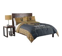 Northwest Comforter and Sham Set NHL Las Vegas Golden Knights Parure de lit avec Deux taies d'oreiller, 218,4 x 218,4 cm Mixte, Brouillon, Full/Queen