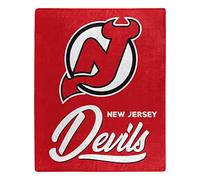 Northwest Couverture NHL New Jersey Devils Raschel, 127 x 152,4 cm, Signature