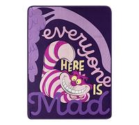 Northwest Disney Alice au Pays des Merveilles Micro Raschel Couverture 116,8 x 152,4 cm Chat Fou