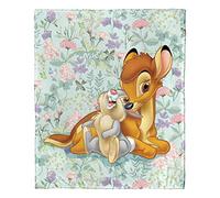 Northwest Disney Bambi Couverture Toucher Soie pour 80e célébration, 127 x 152,4 cm, Motif botanique