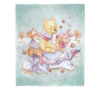 Northwest Disney Winnie l'ourson Couverture Soyeuse au Toucher 127 x 152,4 cm Bonheur d'automne