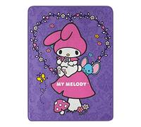 Northwest My Melody Micro Raschel Couverture 117 x 152 cm Motif pétales de Lavande