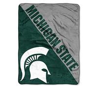 Northwest NCAA Michigan State Spartans NCAA Demi-Teintes 116,8 cm par 152,4 cm Micro Raschel Couvre-lit, Vert, 116,8 x 152,4 cm
