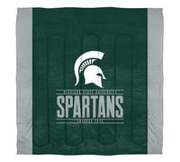 Northwest NCAA Michigan State Spartans Parure de lit et taie d'oreiller unisexe pour adulte Full/Queen Modern Take