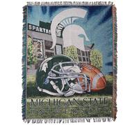Northwest NCAA Michigan State Spartans Tapisserie tisse unisexe pour adulte 121,9 x 152,4 cm Home Field Advantage