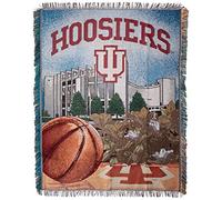 Northwest NCAA Notre Dame Fighting Irish Home Field Advantage tissé Tapisserie Couvre-lit, Homme Mixte Femme, COL051010026RET, Indiana Hoosiers, 48" x 60"