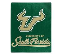 Northwest NCAA South Florida Bulls Unisex-Adult Raschel Throw Blanket, 50" x 60", Signature