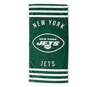 Northwest NFL New York Jets Drap de Plage Unisexe pour Adulte, 76,2 x 152,4 cm, Rayures
