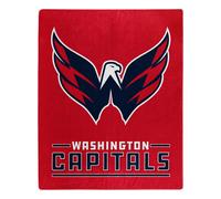 Northwest NHL Washington Capitals Couverture Raschel Interference Design Couleurs de l'quipe Taille unique 50 x 60