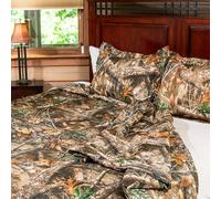 Northwest Parure de lit et Couvre-oreillers, Polyester, Bord de l'arbre Realtree, lit Double/Grand lit