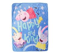 Northwest Peppa Pig Couverture en Soie au Toucher, 116,8 x 152,4 cm, Happy Peppa
