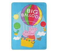 Northwest Peppa Pig Micro Raschel Couverture 116,8 x 152,4 cm Grand Ballon