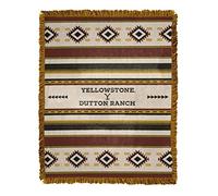 Northwest Plaid Jacquard tissé - 116,8 x 152,4 cm - Yellowstone - Montana Tribal
