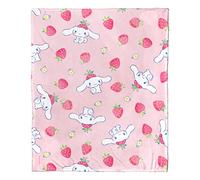 Northwest Sanrio Cinnamoroll Plaid Soyeux au Toucher 127 x 152,4 cm, Motif Baies