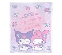 Northwest Sanrio My Melody and Kuromi Couverture Toucher Soie 127 x 152,4 cm Pastel Pals