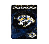 Northwest The Company NHL Ice Dash Micro Couvre-lit Motif, 116,8 x 152,4 cm, 1NHL/05900/0030/AMZ, Bleu, 46" x 60"