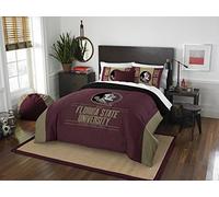 Northwest The Company Parure de lit Moderne avec 2 taies d'oreiller et 2 taies d'oreiller sous Licence Officielle NCAA Florida State Seminoles