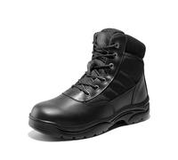 NORTIV 8 Bottes de Militaire Hommes Bottes de Combat Tactiques Durable Chaussures de Randonnée Antidérapante Contractor-New,Size 48,Noir,Contractor-New