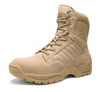 NORTIV 8 Bottes de Militaires Hommes Chaussures de Randonnée Bottine de Combat Tactique Antidérapante pour Homme,Size 49.5,Sable,Desert