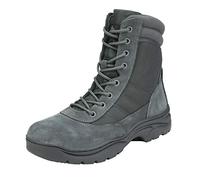 NORTIV 8 Bottes Hautes Militaires Chaussures de Randonnée Homme Bottine Hiver Durable Botte de Combat Tactique Gris FONCÉ Trooper Taille 41.5EU/8.5US