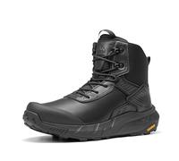 NORTIV 8 Bottes militaires légères pour homme Bottes tactiques de sécurité imperméables Bottes respirantes de combat policier antidérapantes, Noir , 40 EU