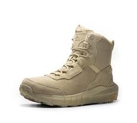 NORTIV 8 Hommes Bottes de Travail Tactiques Imperméables,Botte Combat Antidérapantes Avec Soutien de la Voûte Plantaire pour Militaire, Moto, Randonnée,Size 44,Sable,NMUMMT2502