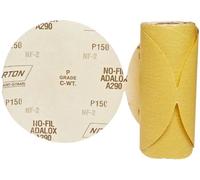 Norton 07660749242 bâton et sable disque abrasif avec adhésif sensible à la pression de fixation, Oxyde d'aluminium, 15,2 cm de diamètre, grain P150 fine (rouleau de 50)