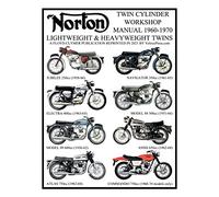 NORTON 1960-1970 LIGHTWEIGHT AND HEAVYWEIGHT "TWIN CYLINDER" WORKSHOP MANUAL 250cc TO 750cc. INCLUDING THE 1968-1970 COMMANDO