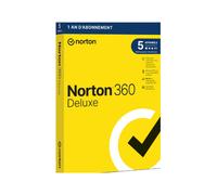 Norton 360 DELUXE | 5 POSTES - 1 an, Avec Abonnement - licence: 1-an - abonnement: avec-abonnement