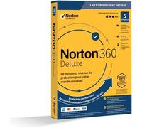NORTON 360 Deluxe 50 Go FR 1 Utilisateur 5 Appareils - 12 Mo STD RET ENR MM