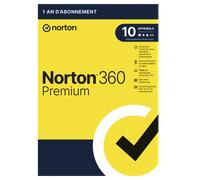Norton 360 Premium 2026 | 10 appareils | 1 an | VPN Inclus | 75Go Cloud | PC/Mac/Android/iOS | Téléchargement